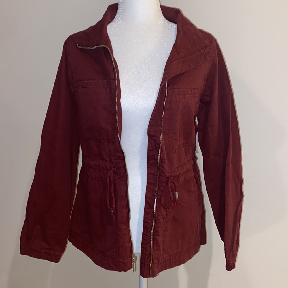 Old Navy Utility Zip Jacket with Cinch Waist, S